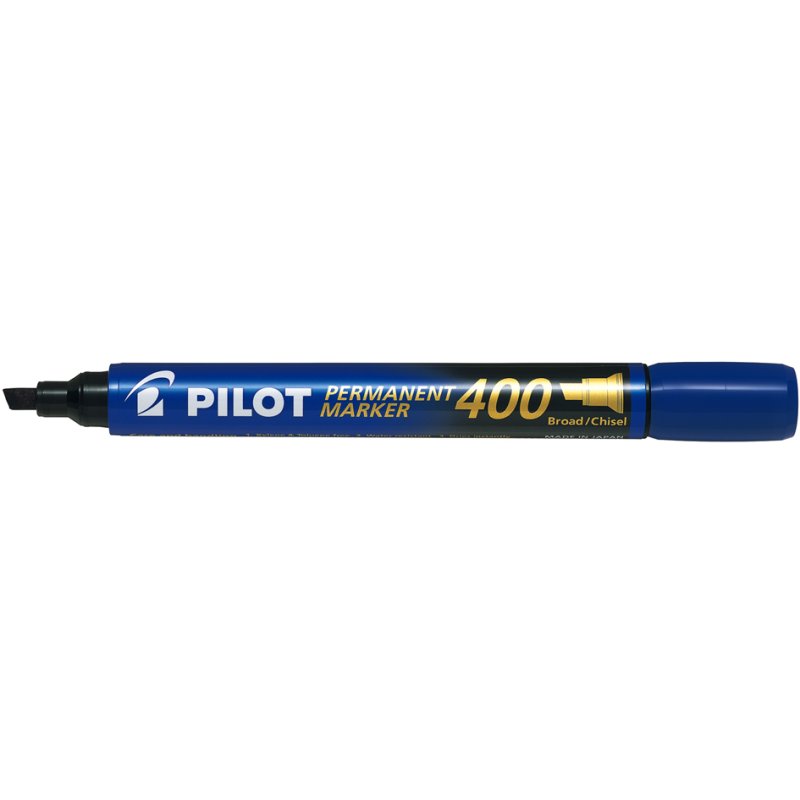 PILOT marqueur permanent, pointe biseautée, noir, 1,0-4,0 mm